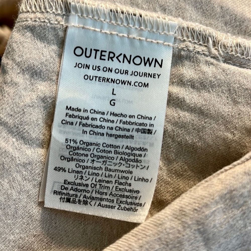 Outerknown S.E.A. Sustainable Organic linen blend jumpsuit size large - Picture 5 of 5